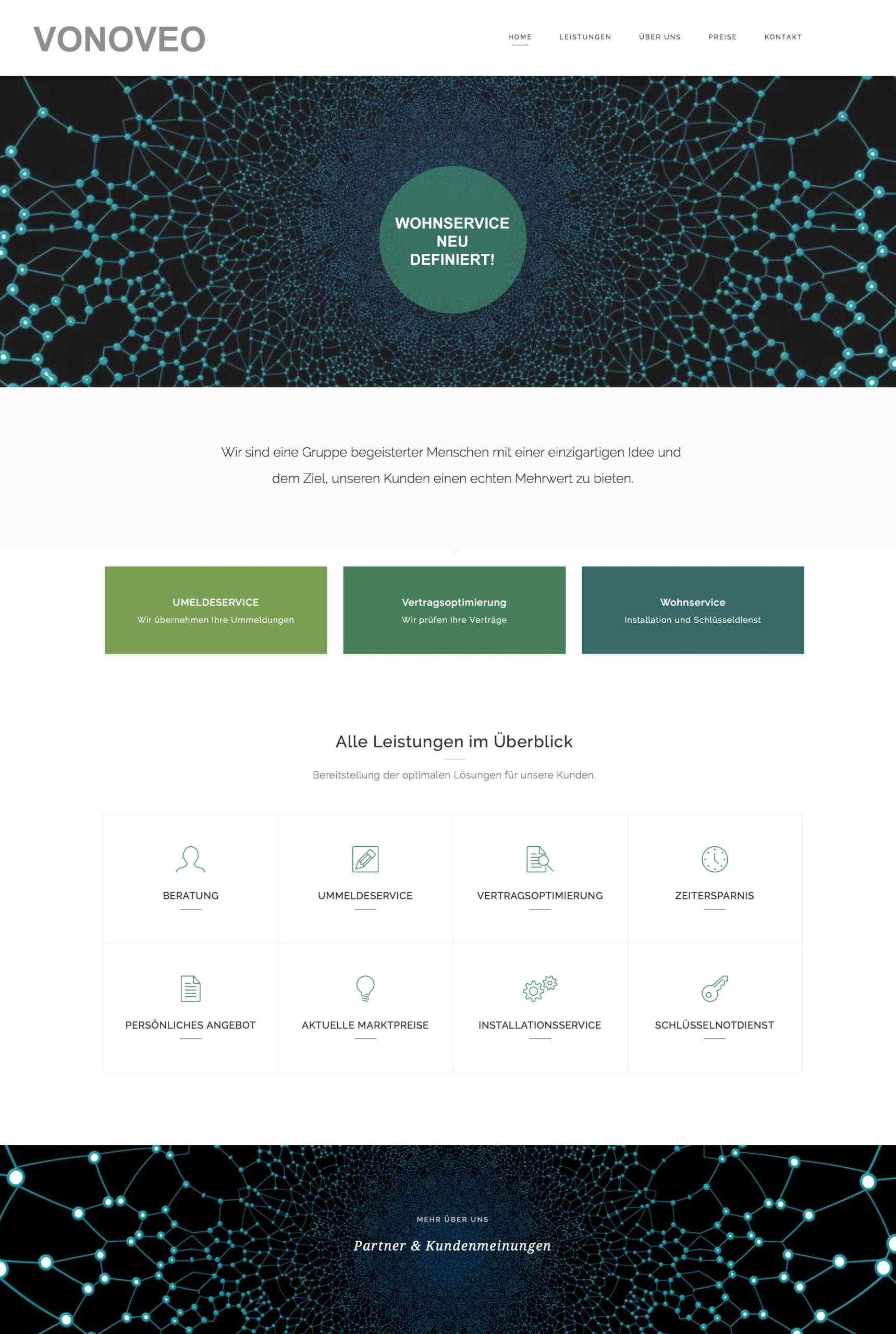 Webseiten für mobile Dienstleister