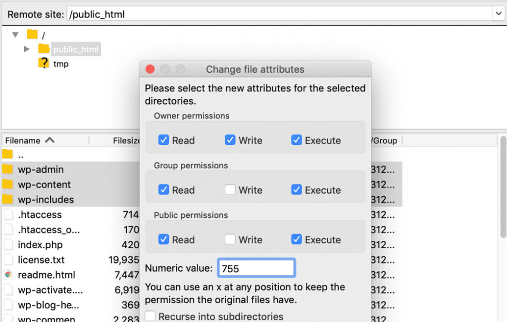 WordPress Fehlermeldungen